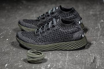 Black Nobull Ivy Knit Runner Men's Running Shoes | CA K1098O